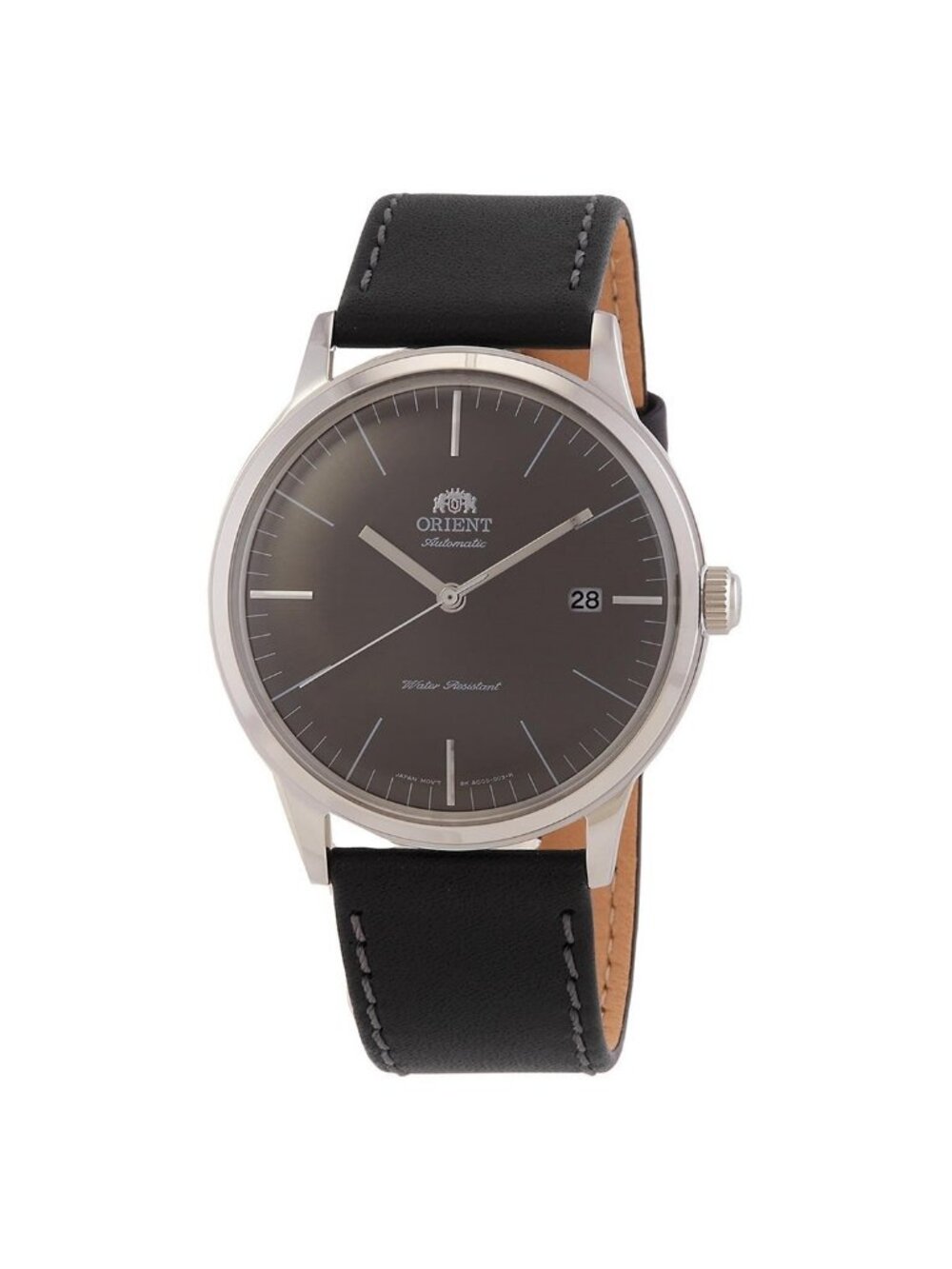 NWT Orient Bambino Automatic Graphite Grey Dial Men's Watch